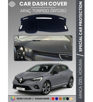 RENAULT CLİO 5 (2019-2023) Torpido Örtüsü Ön Göğüs Koruma Torpido Koruma Birebir Uyum Kaymaz