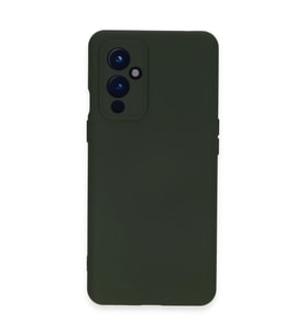 One Plus 9 Kılıf Nano İçi Kadife Silikon - Koyu Yeşil