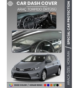 TOYOTA AURİS (2012-2019) Torpido Örtüsü Ön Göğüs Halı Torpido Koruma Tam Uyum UV Koruma Kolay Montaj