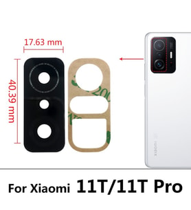 Xiaomi Mİ 11T PRO Arka Kamera Camı Lens Yapışkanlı