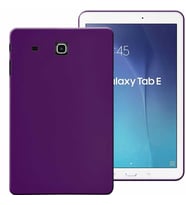 Samsung Galaxy Tab E SM T560 Uyumlu Rubber Yıkanabilir Silikon Kılıf (Mor)