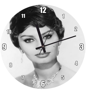 Cakatablo Sophia Loren Tanrıça Duvar Saati
