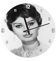 Cakatablo Sophia Loren Tanrıça Duvar Saati
