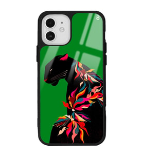 iPhone 12 Renkli Leopar Tasarımlı Glossy Telefon Kılıfı