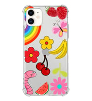 PrintiFy Apple iPhone 11 Uyumlu Water Color 5 Baskılı Şeffaf Köşe Korumalı Antişok Kılıf