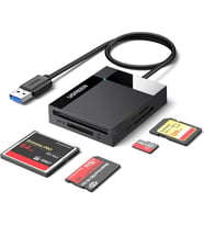 Ugreen USB 3.0 4'ü 1 Arada Kart Okuyucu, Siyah Outlet