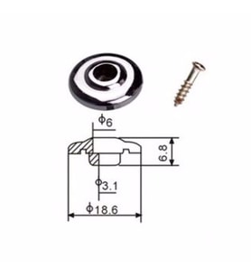 Dr. Parts SR2/GD Bass String Retainers (Gold)