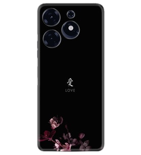 Tecno Spark 10 Pro Kılıf Silikon Desen Özel Seri Love 1629
