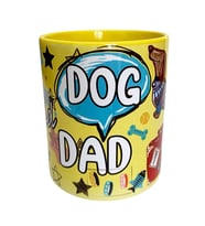 DOG DAD temalı dijital baskılı hediyelik tasarım kupa bardak. (Beyaz)