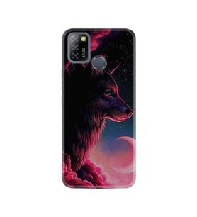 Infınıx Smart 5 Kılıf Desenli Silikon Kılıf Wolf And Moon 1380