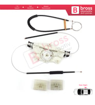 VW Touareg MK1 7L Porsche Cayenne 9PA 955 957 2002-2010 7L0839462 İçin Arka Sağ Cam Kriko Tamir Seti