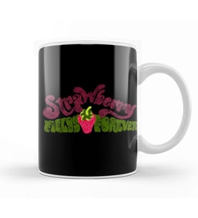Strawberry Fields Forever 01 Kupa Bardak Porselen