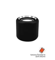 Ahandabuldum Sallama özelliği ile şarkı değiştirme  Taşınabilir Kablosuz Bluetooth Hoparlör Siyah (Parlak Siyah)