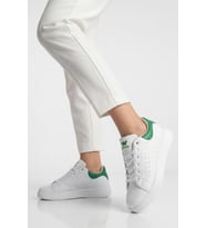Walkway Beyaz Yeşil Bağcıklı Hafif Unisex Cilt Spor Ayakkabı Costa G