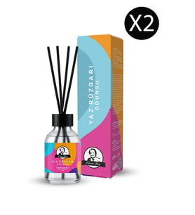 Yaz Rüzgarı Kokulu Çubuklu Oda Kokusu Ekstra Kalıcı Esansiyel Yağ Odunsu Koku 50ml x 2