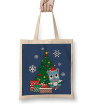 Happy Fairy Tail Around The Christmas Tree Bez Çanta Uzun Saplı
