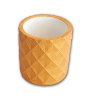 Gold Çiçek Saksısı Dekoratif Beton Küçük Saksı Mini Saksı