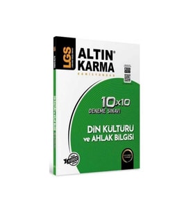 Altın Karma Yayınları LGS 8. Sınıf Din Kültürü ve Ahlak Bilgisi 10x10 Branş Deneme