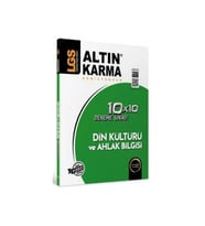 Altın Karma Yayınları LGS 8. Sınıf Din Kültürü ve Ahlak Bilgisi 10x10 Branş Deneme