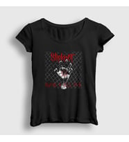 Presmono Kadın Siyah Tour Slipknot T-Shirt 113490tt