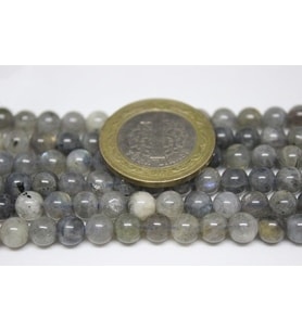 Labradorit Taşı YARIM Dizi 6mm (18cm uzunluğundadır)