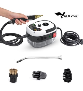 Valkyrie 2500W Yüksek Basınçlı Buharlı Temizleyici 115°C 3 Başlık Ayarlanabilir Güç Derin Temizlik Makinesi