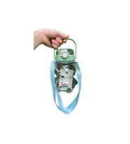Smile Şeffaf Ayıcık Model Öğrenci Su Matarası Öğrenci Su Şişesi Suluk 1000ml Bpa Içermez