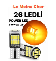 Ford Focus 3 Metal Turuncu Park T10 26 Led Plaka Tavan Ampulü 2 Adet