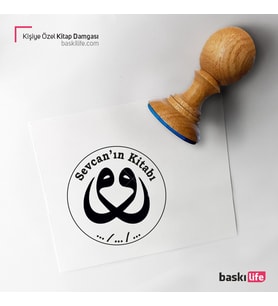Kişiye Özel Kitap Damgası Kitap Mührü Kaşe Kitap Mühür Özel Damga 48