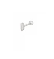 Gümüş taşlı tragus kıkırdak Piercing tek küpe hs146r3 Sarı-Tek Ebat