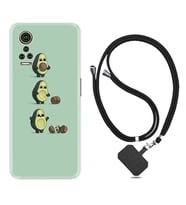 General Mobile GM 21 Pro GM 22 Pro Plus Kılıf Boyun Askılı Silikon Avokadolar1352