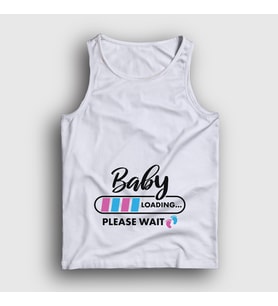 Presmono Unisex Beyaz Baby Loading Yükleniyor Doğum Hamilelik Atlet 531491tt