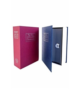 Kitap Görünümlü Gizli Kasa Büyük Boy Anahtarlı Kilitli Para Kasası