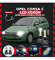 Opel Corsa C 2000-2006 Uzun Far Uyumlu Şimşek Etkili Led Xenon Pro Series H7