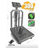 300 KG-1.KALİTE-40x50 CM TERAZİ-FİYAT HESAPLI-BÜYÜK AKÜLÜ-2 YIL GARANTİLİ
