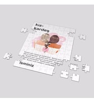 Kişiye Özel Kız Kardeş Mesajlı A3 Puzzle