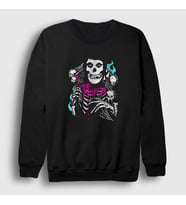 Presmono Unisex Siyah Ghost The Misfits Sweatshirt