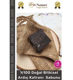 #ardıçkatranı Güzel Kokulu El Yüz Saç Vücut Orijinal Bitkisel Ardıç Katranı Sabunu 120g - 8 Adet