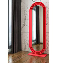 Givayo Wood's Goose Pembe Boy Aynası 160x65 (Kırmızı)