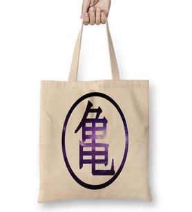 Sİmbolo da Tartaruga o Primeiro Kanji De Goku Bez Çanta Uzun Saplı
