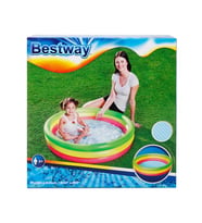 Bestway Şişme Çocuk Havuzu Renkli Yuvarlak 3 Katlı 102x25cm