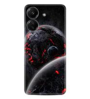 Xiaomi Redmi 13c Kılıf Desenli Silikon Platinium Series Dark World 1867