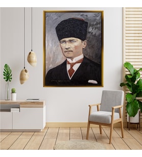 ÇERÇEVELİ ATATÜRK TABLO S356