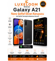 LUXELOOM Smart pro Samsung Galaxy A21 Nano Şeffaf Ekran Koruyucu