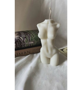 Büyük Boy Dekoratif Kokulu 13 Cm X 5 Cm Kadın Büst Mum