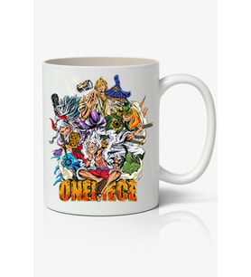 One Piece Karakterler Anime Temalı Beyaz Kupa Bardak Sevgiliye Arkadaşa Hediye