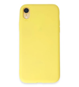 iPhone XR Kılıf First Silikon - Sarı