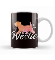 Westie West Highland Terrier Dog Breed Dogs Owner Lover Kupa Bardak Porselen