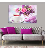 Miyrem Exclusive Serie"  Çay ve Çiçekler Kanvas Tablo