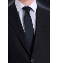 Lacivert Çizgili Kravat (Lacivert - Antrasit - Siyah)